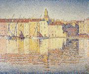 Paul Signac houses in the port saint tropez opus oil painting picture wholesale